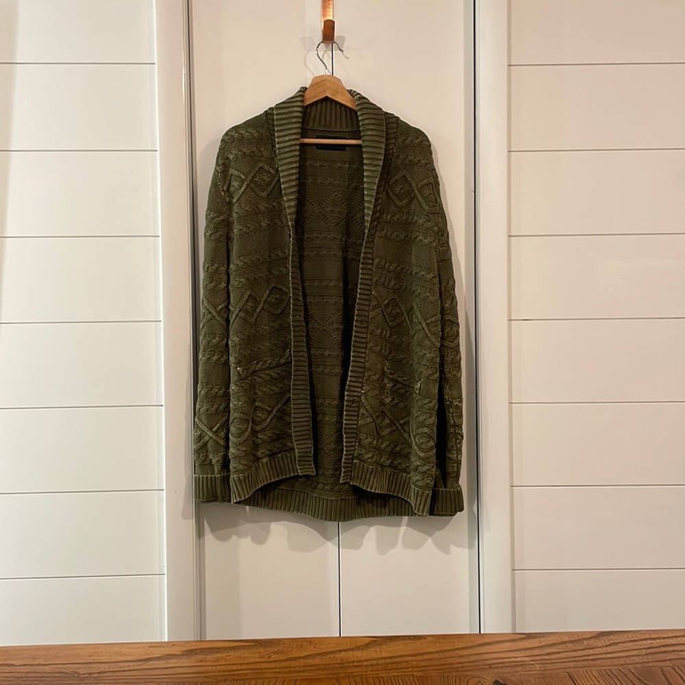 Lucky Brand Green Cardigan
